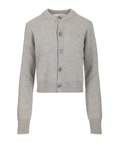 AMI ALEXANDRE MATTIUSSI LONG SLEEVE CARDIGAN
