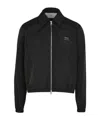Ami Alexandre Mattiussi Ami Paris Twill Bomber Jacket In Black