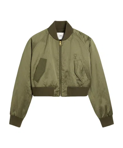 Ami Alexandre Mattiussi Long Sleeve Casual Jacket In Green