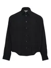 Ami Alexandre Mattiussi Long-sleeve Curved-hem Shirt In Black