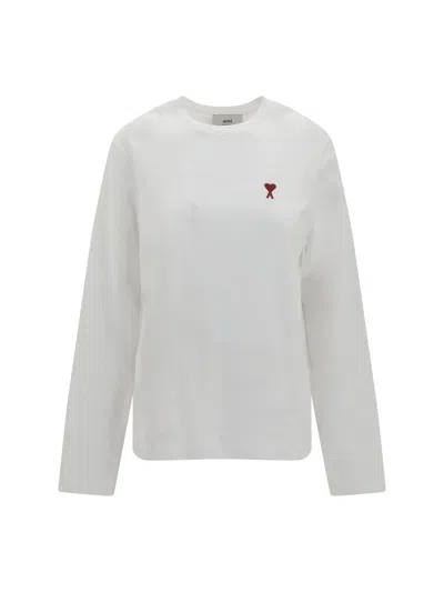 AMI ALEXANDRE MATTIUSSI LONG SLEEVE LOGO TOP