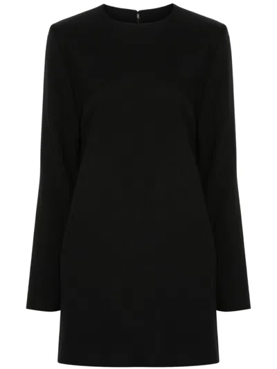Ami Alexandre Mattiussi Long-sleeve Mini Dress In Black