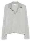 Ami Alexandre Mattiussi Long-sleeve Polo Shirt In Gray