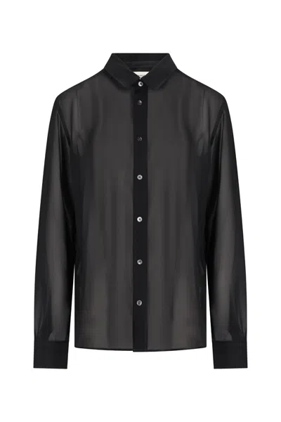 Ami Alexandre Mattiussi Long Sleeve Shirt In Black
