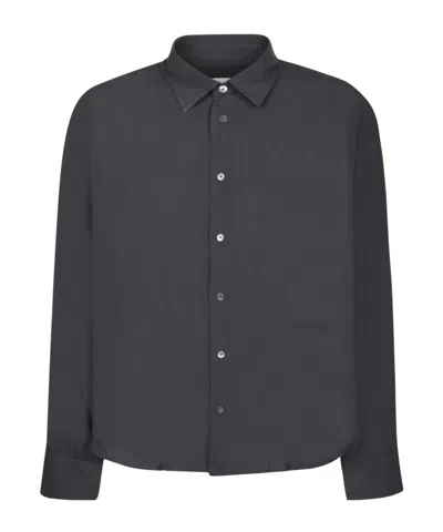 Ami Alexandre Mattiussi Long Sleeve Shirt In Gray