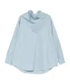 Ami Alexandre Mattiussi Ami Paris Women Bandana Cotton Shirt In Blue