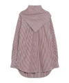 Ami Alexandre Mattiussi Ami Paris Cherry-coloured Striped Bandana Shirt In Burgundy