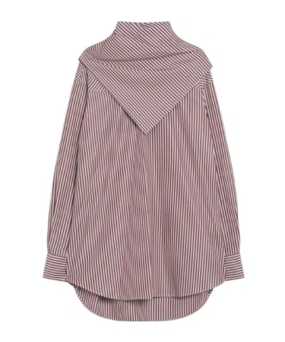 AMI ALEXANDRE MATTIUSSI AMI AMI PARIS LOGO PLAQUE BANDANA BLOUSE
