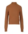 Ami Alexandre Mattiussi Ami Women Turtleneck Sweater In Brown