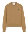 Ami Alexandre Mattiussi Long Sleeve Sweater In Brown