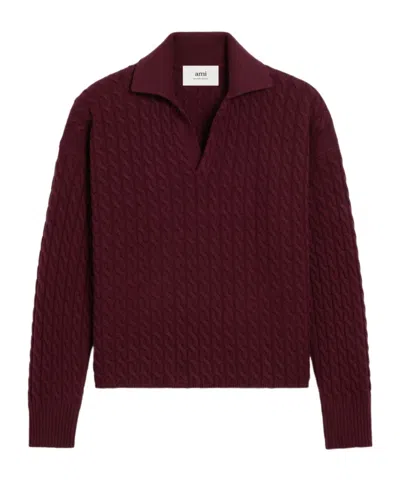 Ami Alexandre Mattiussi Long Sleeve Sweater In Multi