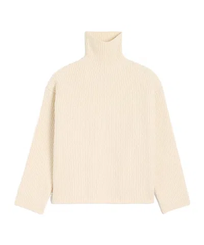 Ami Alexandre Mattiussi Long Sleeve Sweater In Neutral