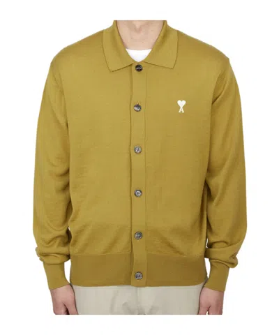 Ami Alexandre Mattiussi Long Sleeve Sweater In Nude