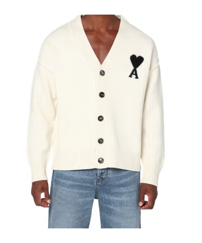 Ami Alexandre Mattiussi Long Sleeve Sweater In White