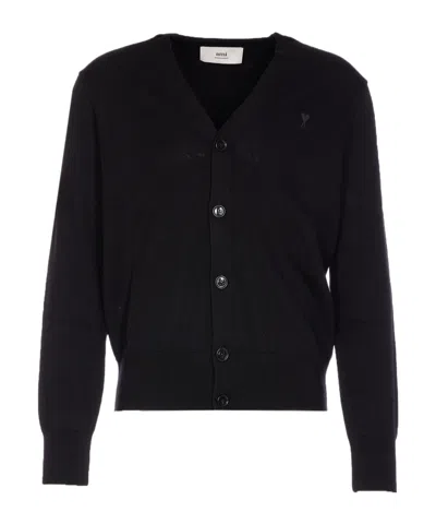 AMI ALEXANDRE MATTIUSSI LONG-SLEEVED CARDIGAN