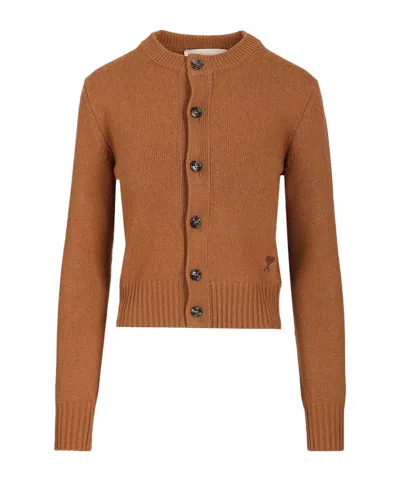 AMI ALEXANDRE MATTIUSSI LONG-SLEEVED CARDIGAN