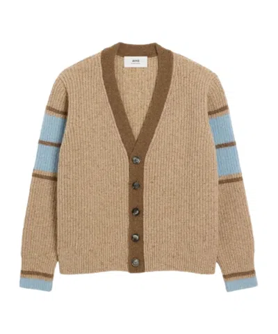 AMI ALEXANDRE MATTIUSSI AMI COLLEGE CARDIGAN