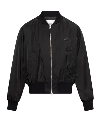 AMI ALEXANDRE MATTIUSSI AMI PARIS TWILL BOMBER JACKET