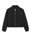Ami Alexandre Mattiussi Black Technical Canvas Zipped Jacket Black In Black
