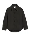 Ami Alexandre Mattiussi Wool Jacket With Long Sleeves And Buttoned Cuffs In Black