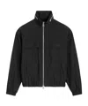 Ami Alexandre Mattiussi Logo-print Zip-up Windbreaker In Black