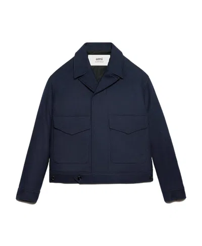 AMI ALEXANDRE MATTIUSSI LONG-SLEEVED CASUAL JACKET