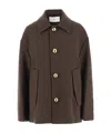 Ami Alexandre Mattiussi Long-sleeved Casual Jacket In Brown