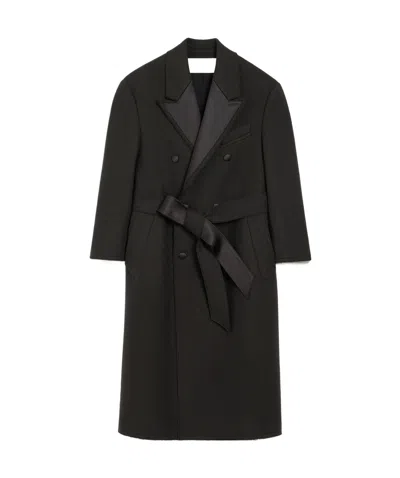 AMI ALEXANDRE MATTIUSSI LONG-SLEEVED COAT