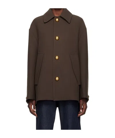 Ami Alexandre Mattiussi Long-sleeved Coat In Black