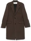 Ami Alexandre Mattiussi Single Breasted Wool Coat In Black