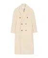 Ami Alexandre Mattiussi Ami Paris Women Long Double-breasted Coat In Neutral