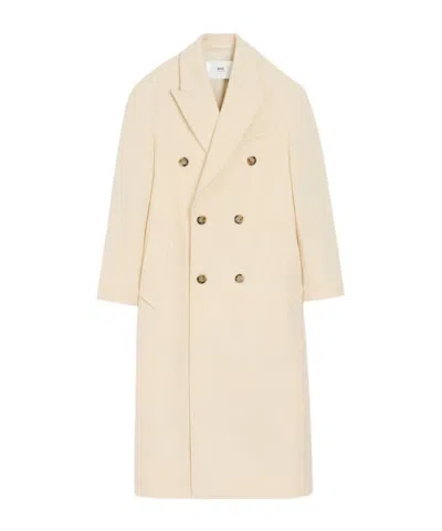 AMI ALEXANDRE MATTIUSSI AMI DOUBLE BREASTED LONG COAT