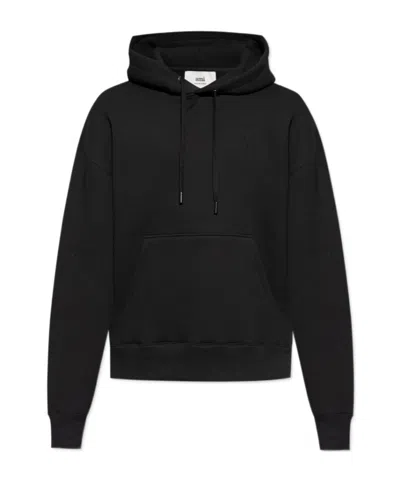 AMI ALEXANDRE MATTIUSSI AMI PARIS LONG-SLEEVED DRAWSTRING HOODIE