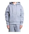 Ami Alexandre Mattiussi Long-sleeved Hooded Hoodie In Blue