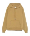 Ami Alexandre Mattiussi Long-sleeved Hooded Hoodie In Nude