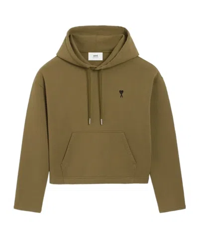 AMI ALEXANDRE MATTIUSSI LONG-SLEEVED HOODED SWEATSHIRT