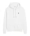 Ami Alexandre Mattiussi Long-sleeved Hooded Sweatshirt In White