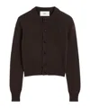 Ami Alexandre Mattiussi Paris De Coeur Logo Embroidered Knit Cardigan In Black