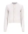 Ami Alexandre Mattiussi Long-sleeved Knitted Cardigan In White