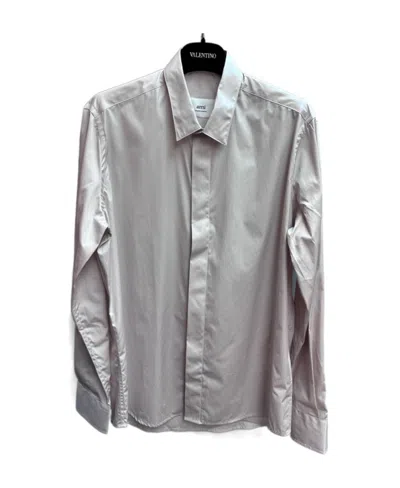 Ami Alexandre Mattiussi Long-sleeved Lapel Shirt In Gray