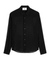 Ami Alexandre Mattiussi Ami Buttoned Sleeved Shirt In Black