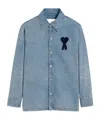 Ami Alexandre Mattiussi Ami Paris De Coeur Overshirt In Blue