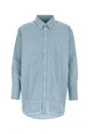Ami Alexandre Mattiussi Poplin Button-down Shirt In Blue