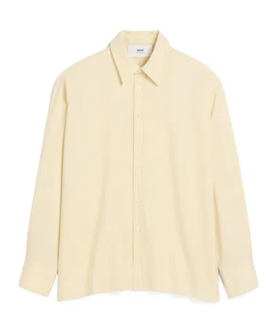 Ami Alexandre Mattiussi Long-sleeved Shirt In Nude