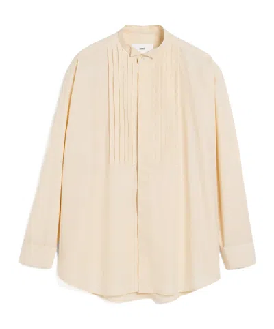 Ami Alexandre Mattiussi Long-sleeved Shirt In Nude