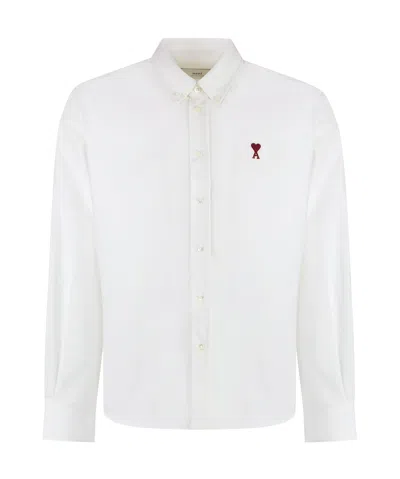 Ami Alexandre Mattiussi Long-sleeved Shirt In White