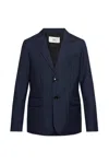 Ami Alexandre Mattiussi Long-sleeved Suit Coat In Black