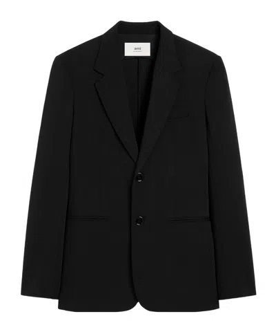 Ami Alexandre Mattiussi Long-sleeved Suit Coat In Black