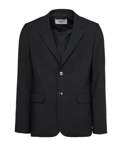 Ami Alexandre Mattiussi Long-sleeved Suit Coat In Black