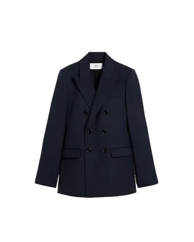 Ami Alexandre Mattiussi Long-sleeved Suit Coat In Black